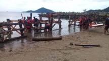  Brigif 4 Marinir/BS Pesawaran Lampung Membuat Rumpon