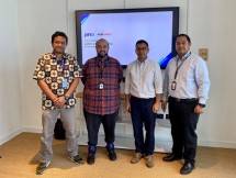 Dennis P. Soemarno, CEO PCP Express (kedua dari kanan) dan Syed Ali Ridha Madihid, COO Janio (kedua dari kiri) didampingi oleh Eriawan Effendi, Commercial Director PCP Express (paling kanan) dan Widiatmoko, General Manager Janio Indonesia (paling kiri) 