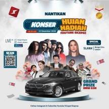 Bunga Citra Lestari, Slank dan Sejumlah Artis Papan Atas Akan Hadiri Virtual Konser Tutup Program Hujan Hadiah Youtube Sicepat pada 22 Desember 2020
