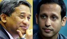 Mantan Mendikbud M Nuh dan Mendikbud Nadiem Makarim (foto Kolase)