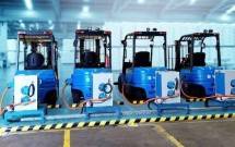 Forklift listrik (Foto: Tempo)