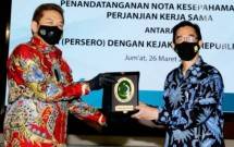 Penandatanganan nota kesepahaman Direktur Utama PLN, Zulkifli Zaini bersama Jaksa Agung Republik Indonesia, Burhanuddin