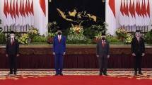 Presiden Jokowi lantik Nadiem Makarim dan Bahlil Lahadalia sebagai Mendikbud-Ristek dan Menteri Investasi