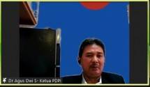 DR. dr. Agus Dwi Susanto, Sp.P(K), FAPSR, FISR di Acara Zoom Meeting 'Klaster Perkantoran Meningkat Kembali? Apa yang harus dilakukan?' Bersama Kalbe Pada Rabu (5/5/2021).
