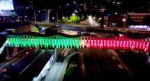 JPO di Jakarta Berwarna Bendera Palestina