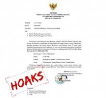 Surat Palsu Pemgangkatan Tenaga Hinorer Jadi PNS (dok Kementerian PANRB)