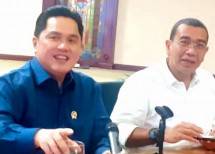 Menteri BUMN Erick Thohir bersama Staf Khusus Arya Sinulingga (ist)