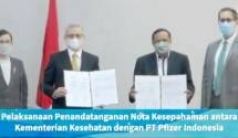 Atasi Masalah Penyakit di RI, Kemenkes Gandeng PT Pfizer Raksasa Farmasi Asal AS