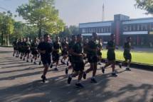 Prajurit Remaja Brigif 2 Marinir Sidoarjo Lari 15 km Setiap Hari