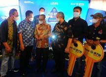 Acara Akad Kredit Massal KPR BP2BT di Perumahan Dream Land II di Kabupaten Banyuasin, Palembang, Sumatera Selatan, Sabtu (20/11/2021).