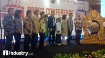 Pemukulan Gong oleh Menteri Perdagangan Enggartiasto Lukita pada Pembukaan HBDI (Hariyanto/ INDUSTRY.co.id)