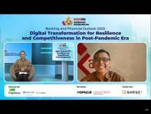 Webinar bertajuk &ldquo;Digital Tranformation for Resilience and Competitiveness in Post-Pandemic Era&rdquo; yang digelar Warta Ekonomi di Jakarta, Kamis (23/12/2021).
