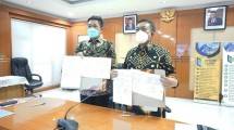 Kepala BPSDMI Kemenperin Arus Gunawan bersama Bupati Morowali Taslim