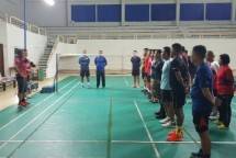 Dankormar Mayjen (Mar) Suhartono Ikut Seleksi Atlet Bulutangkis Marinir