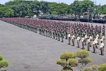 45 Tahun Pengabdian Prajurit Pelatih Petarung Korps Marinir "Peduli Alam Semesta, Peduli Sesama".
