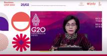 Menkeu Sri Mulyani pada Webinar Pembukaan Beasiswa LPDP 2022: Saatnya Giliranmu! Menyongsong Transformasi Diri dan Kemajuan Negeri, Jumat (25/02/2022). (Sumber: Tangkapan Layar)