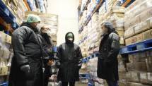 Mentan SYL saat berada di Cold Storage atau Tempat Penyimpanan daging beku
