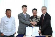 Gubernur Kaltara menyaksikan kerjasama investasi di KIPI ( foto NEWSTARA) 