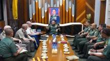 KASAD Jenderal TNI Dudung Abdurachman Terima Atase Darat Amerika Serikat 