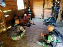 Satgas Pamtas RI-PNG Yonif 126/KC Pos Towe Hitam 