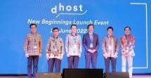 Ki-ka: Chong Min, CEO dhost; Fajar Usman, Direktur BKPM; H.E. Kanasugi Kenji, Duta Besar Jepang untuk Indonesia; Kimura Setsuya, Direktur Exeo Global Pte.Ltd.; Ogawa Yuichiro, First Secretary, Embassy of Japan; Suwandi Tjia, Komisioner PT dhost Telekomunikasi Nusantara
