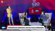 diskusi daring yang digelar Forum Merdeka Barat 9 (FMB9) bertema &ldquo;Perempuan Berdaya untuk Pulih Bersama&rdquo; pada Kamis (14/7/22).