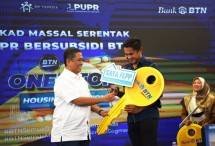 Bank BTN menggelar akad massal KPR yang diikuti oleh kurang lebih 400 peserta