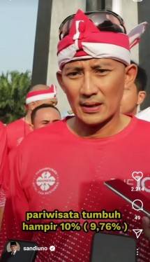 Resmikan Ajang PHRI Tour Bike, Menparekraf Sandi gowes Bareng Wali Kota Bima Arya