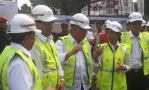 Menteri BUMN Rini Soemarno, Menteri PUPR, Menhub, Dirut Perum Perumnas, Dirut PT KAI Selasa (15/8/2017) (Foto Ridwan)