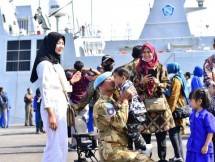 Kepulangan KRI SIM 367 di Pangkalan Surabaya