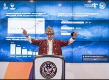 Menparekraf Sandiaga Uno menyampaikan sekitar 476.000 Wisatawan Mancanegara berkunjung ke Indonesia selama Juli 2022 menjadi capaian atau rekor tertinggi sejak Pandemi dalam Weekly Brief With Sandi Uno'di Gedung Sapta Pesona, Jakarta (5/9/2022).
