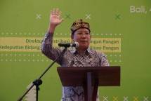 Kepala Badan Pangan Nasional/National Food Agency (NFA) Arief Prasetyo Adi memberikan arahan dalam Workshop Penguatan Cadangan Pangan Pemerintah (CPP), Senin (5/9), di Bali. Kegiatan tersebut menghadirkan perwakilan Dinas Ketahanan Pangan dari 37 Provinsi dan 514 Kabupaten/Kota baik secara daring maupun luring.