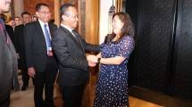 Menteri Investasi/Kepala BKPM Bahlil Lahadalia saat menemui Menteri Perdagangan Internasional, Promosi Ekspor, Usaha Kecil dan Pembangunan Ekonomi Kanada Mary Ng