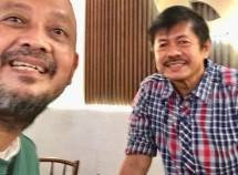 Direktur Teknik PSSI Indra Sjafri bersama Abi Hasantoso