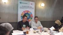Founder & CEO Danamart sekaligus Sekretaris Jenderal Asosiasi Layanan Urun Dana Indonesia (ALUDI) Patrick Gunadi (kiri)