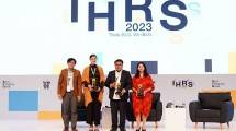 Direktur SDM dan Penunjang Bisnis PIS Surya Tri Harto saat menjadi pembicara dalam gelaran IHRS 2023