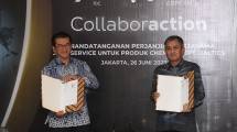 Direktur Utama PTPL Werry Prayogi dengan Direktur Utama PDC Faried Iskandar Dozyn seusai penandatanganan perjanjian kerja sama