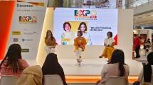 Psikolog, Caca Tengker saat menjadi narasumber dalam talkshow DXPO by Danamon
