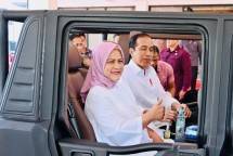 Presiden Jokowi dan ibu Iriana