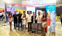 Pembukaan booth Moti di IECIE Vape Show 2023.