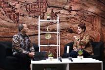 Sekretaris Kementerian Sekretariat Negara Republik Indonesia, Setya Utama dalam dialog Forum Merdeka Barat 9 (FMN9) yang mengangkat tema &lsquo;Kesiapan Venue dan Transportasi KTT ASEAN ke- 43&rsquo;, Jumat (25/8).