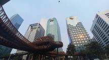 Ilustrasi kawasan perkantoran Jakarta
