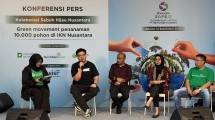 Konferensi pers kegiatan kolaborasi &lsquo;Green Movement: Sabuk Hijau Nusantara&rsquo;