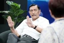 Menteri Koordinator Bidang Kemaritiman dan Investasi, Luhut Binsar Pandjaitan dalamForum Merdeka Barat 9 (FMB9) yang mengangkat tema &lsquo;Road to AIS Forum 2023: Atasi Permasalahan Kelautan Global&rsquo;, Senin (25/9/2023).