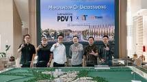 Abel Kurniajaya, Presdir Linktown; Deryan Nataniel, Direktur Linktown; Ferry Susanto, Head of Marketing PDV1 Summarecon; Albert Luhur, Executive Director Summarecon; Handoyo Lim, VP Strategic Development Linktown; dan Aldo Direktur Linktown seusai penandatanganan kerja sama