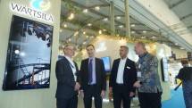 Wartsila Energy saat konferensi pers saa Enlit Asia 2023 di ICE BSD, Kabupaten Tangerang