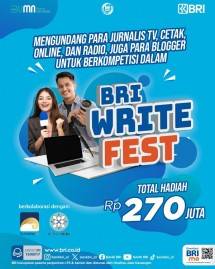 Hingga 9 Desember, Kompetisi BRI Write Fest 2023 Tawarkan Hadiah Ratusan Juta! Ini Syarat dan Ketentuannya