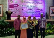 PT Patuna Mekar Jaya atau Patuna Travel, biro travel haji dan umroh menggelar Pertemuan Akbar Calon Jamaah Haji Tahun 2018-2025 di gedung Manggala Wanabakti, Minggu, (15/10/2017).