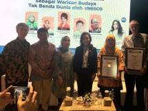  GP Jamu Gelar temu media atas penetapan jamu sebagai Warisan Budaya Tak Benda Dunia atau UNESCO Intangible Cultural Heritage pada tanggal 6 Desember 2023, berlangsung di Kedai Jamu Acaraki, Grand Indonesia, Jakarta, pada Selasa (12/12/2023). 