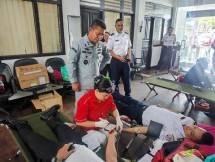 Bakamla RI Zona Tengah Gelar Donor Darah
